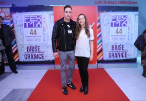 Jovana Stojiljković i Slaven Došlo, glumci filma "Panama" 