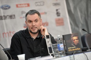 Marko Njegić , pisac, na promocija svoje knjige "Filmoteka"