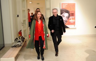 Viktorija Abril i Ivan Tasovac u zgradi kinoteke